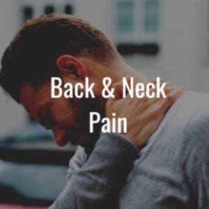 A picture showing a person feeling neck and back pain - Real Life Chiropractic in UT